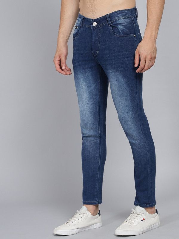 Men Dark Blue Jeans