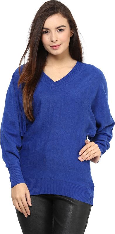 RARE V-neck Solid Women Pullover