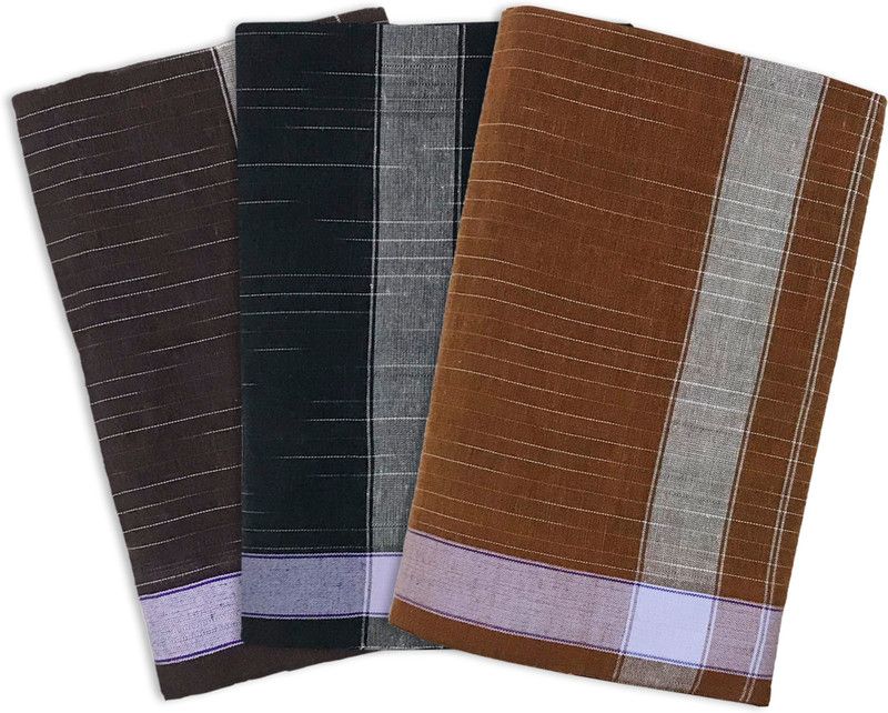 OASIS Solid Multicolor, Black, Brown Lungi