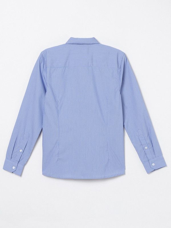Boys Slim Fit Striped Casual Shirt