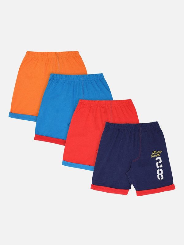 Short For Baby Boys Casual Printed Pure Cotton  (Multicolor, Pack of 4)