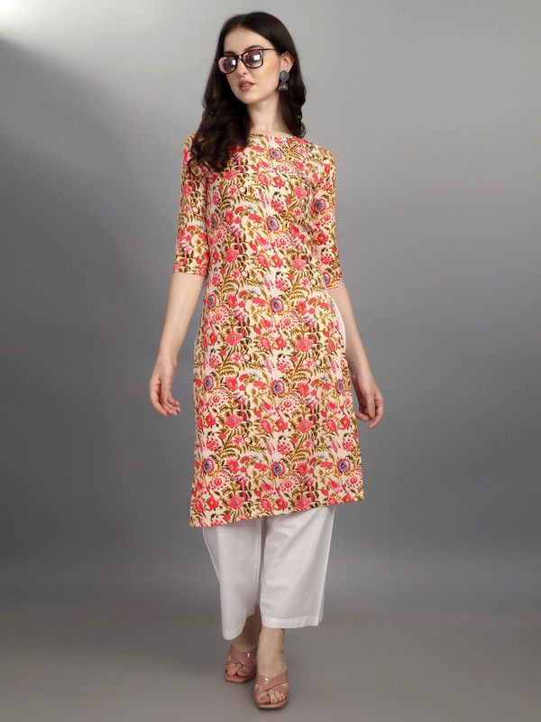 Women Abstract, Printed Kurta  (Multicolor)