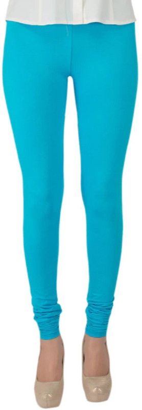 Aadikart Ankle Length Western Wear Legging  (Light Blue, Solid)