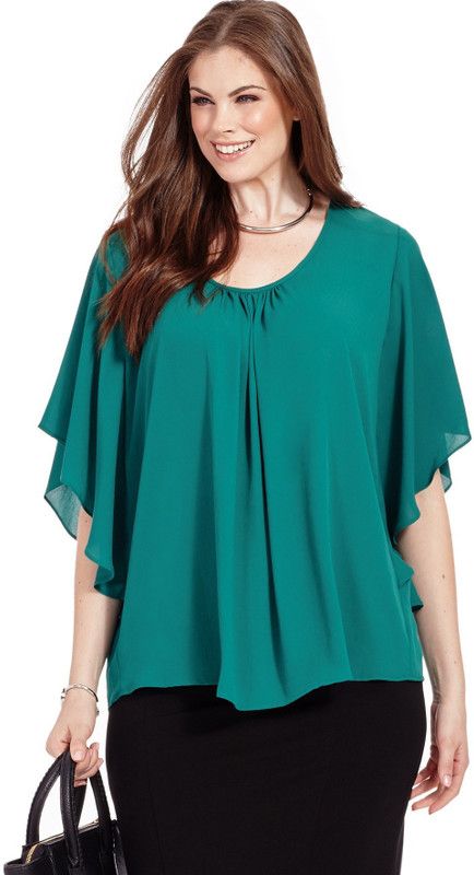 Party Butterfly Sleeves Solid Women Dark Green Top
