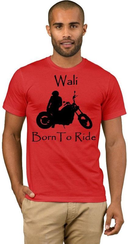 Wali Bike Rider Quotation V22 Men Printed Round Neck Cotton Blend Red T-Shirt