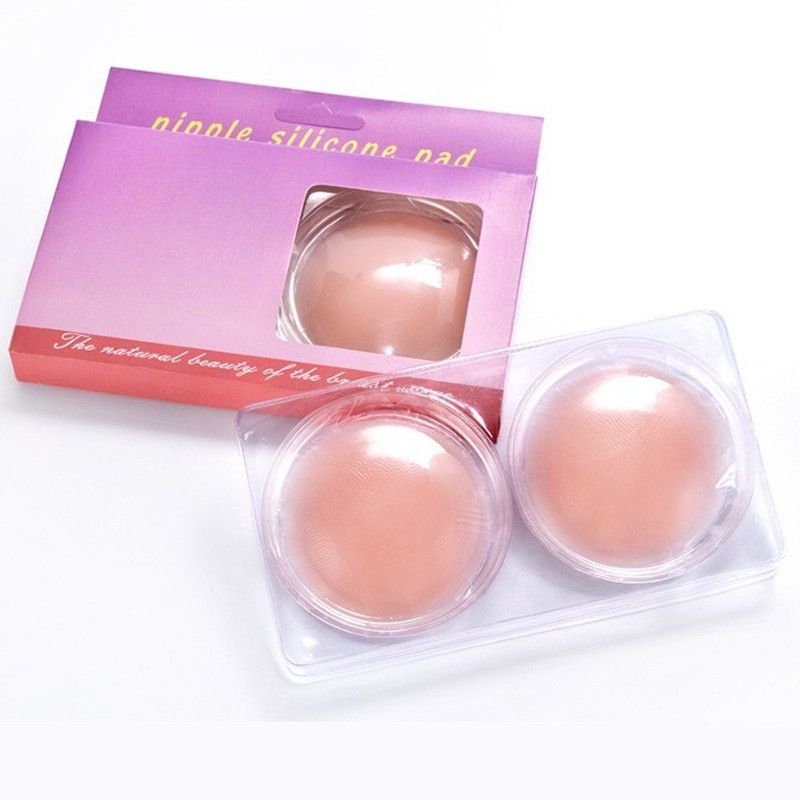 SHUDO Silicone Nipple Cover Silicone Peel and Stick Bra Pads  (Beige Pack of 1)