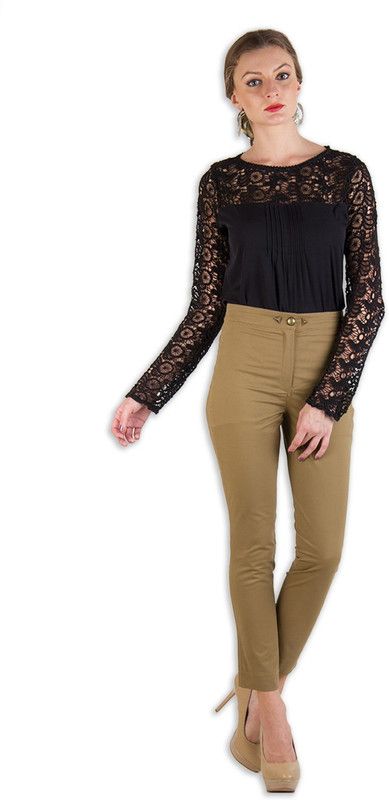 Slim Women Brown Jeans