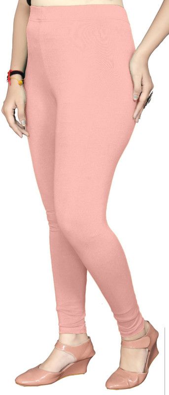 Softvelly Western Wear Legging  (Pink, Solid)