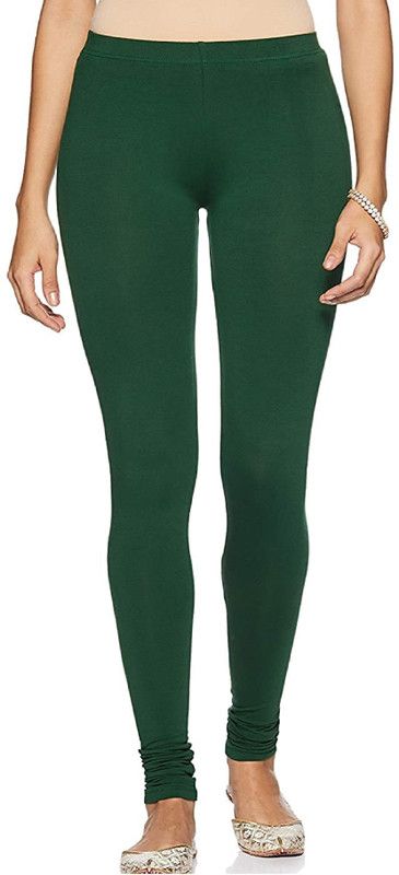 FC First Choice Churidar Length Ethnic Wear Legging  (Dark Green, Solid)