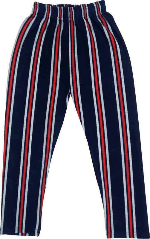 Capri For Girls Casual Striped Polyester  (Red Pack of 1)