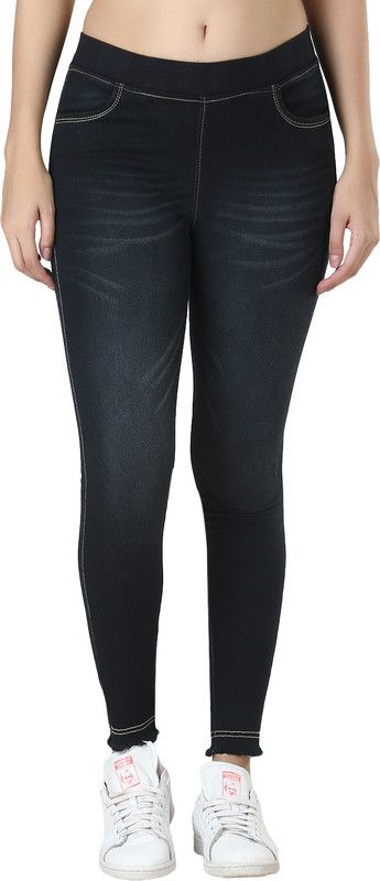 ZXN Clothing Black Jegging  (Solid)
