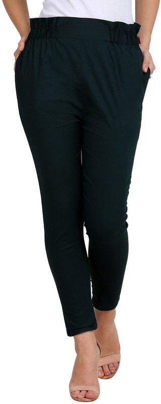 feby Dark Green Jegging  (Solid)
