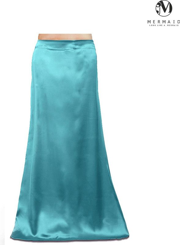 Mermaid Turquoise SP Satin Blend Petticoat  (Free)