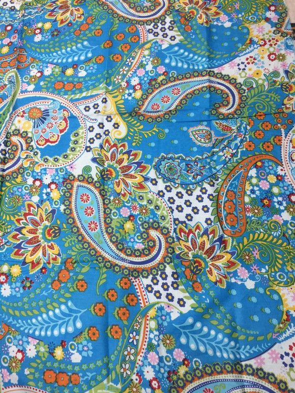 Unstitched Cotton Blend Multi-purpose Fabric Paisley