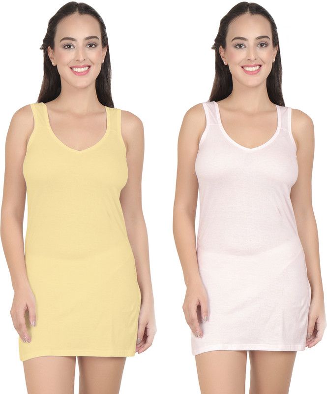 Women Beige, Pink Chemise