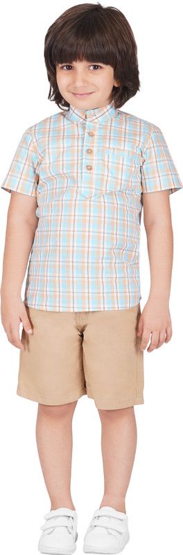 Boys Casual Dress Dress  (Blue)