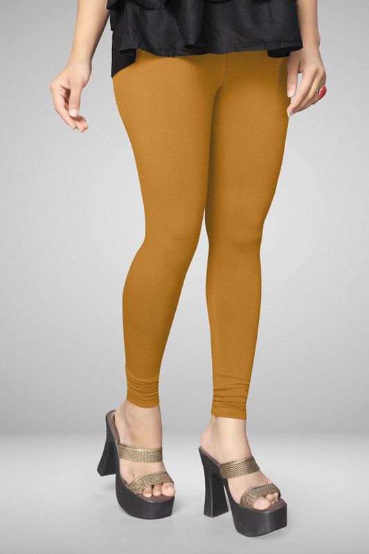 KESHAV SRUSHTI Ankle Length Western Wear Legging  (Yellow, Solid)