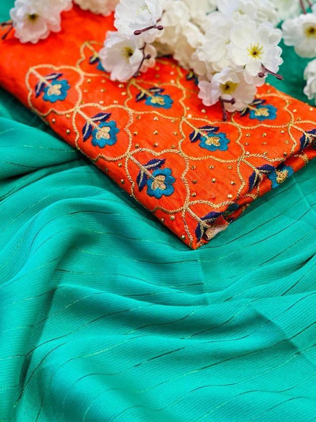 Embroidered Assam Silk Art Silk Saree  (Multicolor)