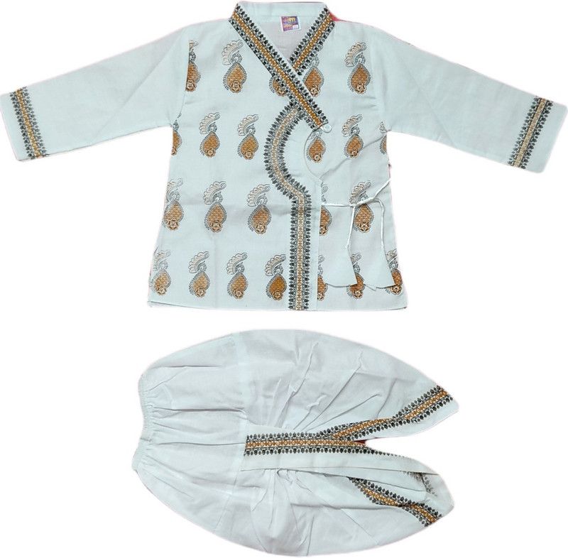 Baby Boys Party(Festive) Kurta Dhoti Pant  (Multicolor)