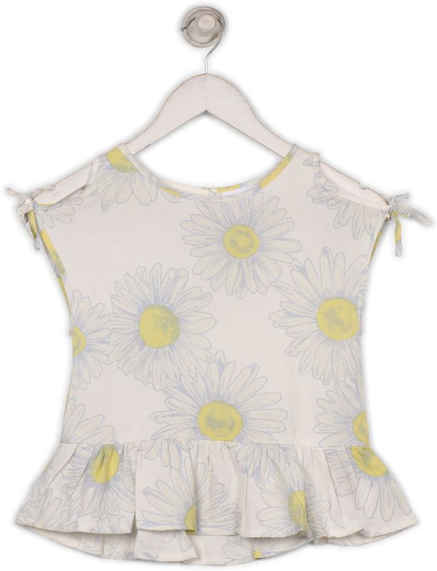 Girls Cotton Rayon Blend Top  (Multicolor, Pack of 1)