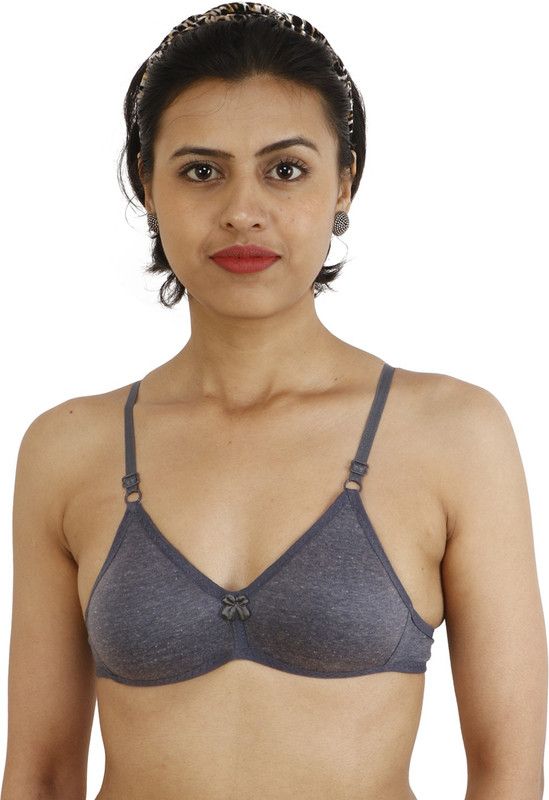 Women Training/Beginners Non Padded Bra  (Grey)