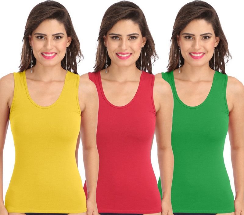 Women Red, Green, Yellow Camisole