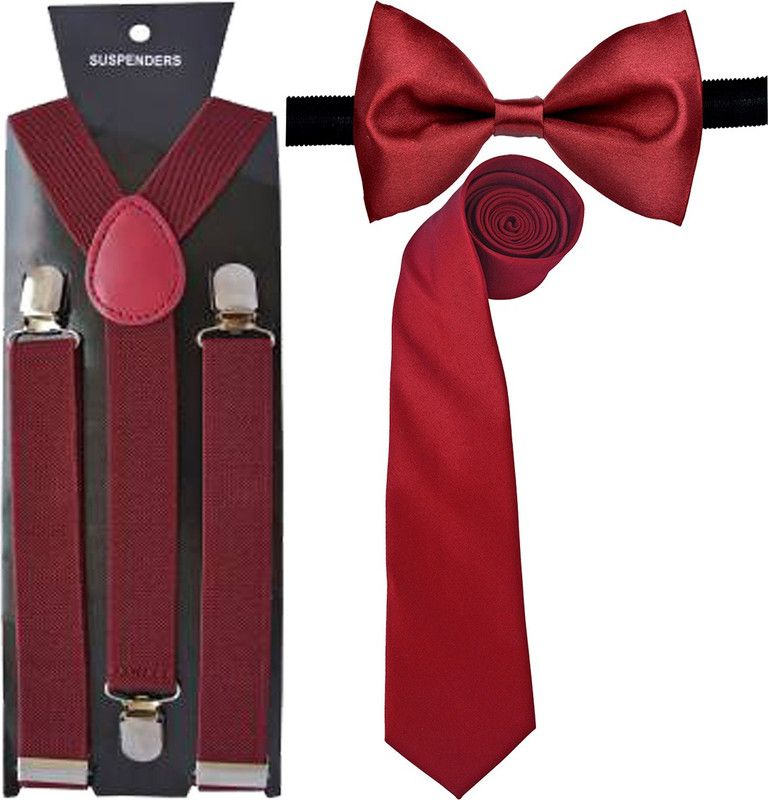 Maroon Tie  (Pack of 3)