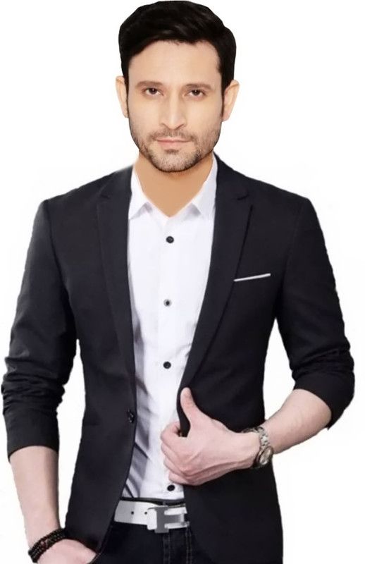 Men Solid Single Breasted Festive, Party, Formal, Casual, Wedding Blazer  (Purple)