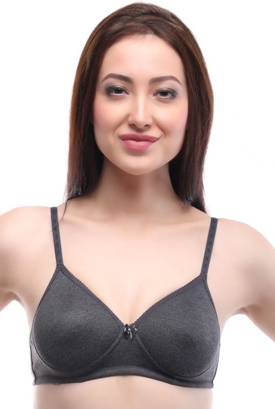 Women Full Coverage Heavily Padded Bra  (Grey)