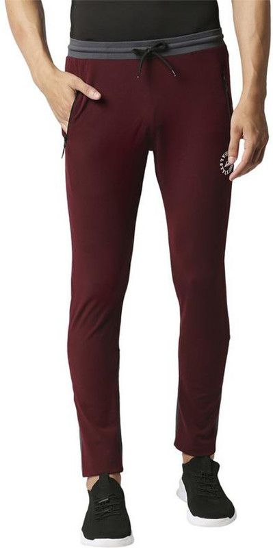 Men Colorblock Brown, Grey Track Pants