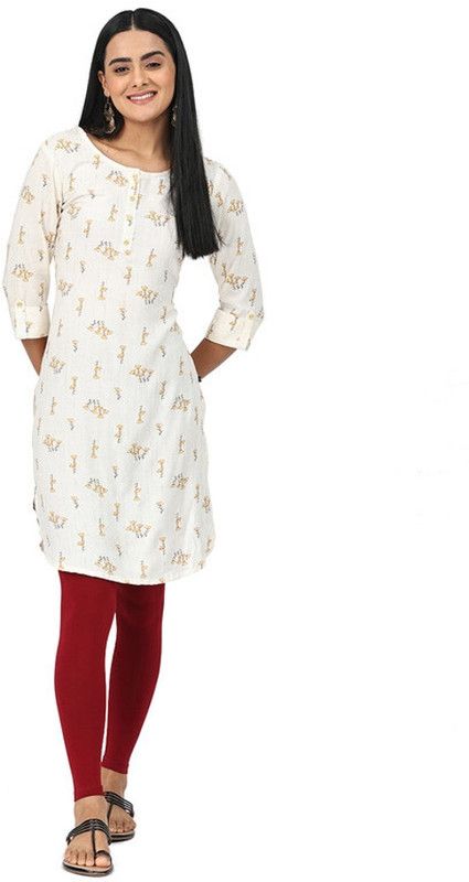 Robinbosky Ankle Length Ethnic Wear Legging  (Maroon, Solid)