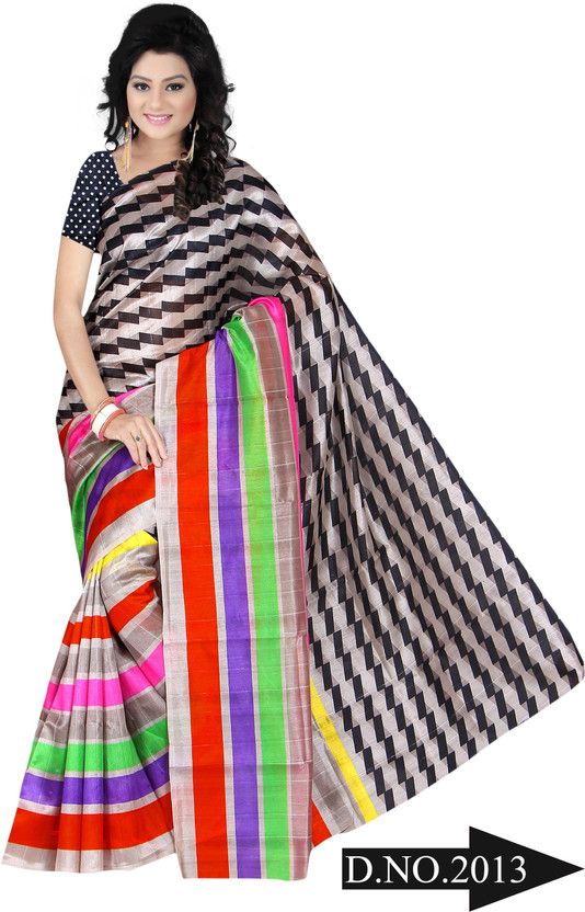 Self Design Assam Silk Silk Blend Saree  (Multicolor)