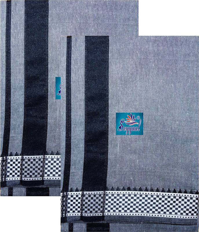 SEYYAAL Solid Grey Lungi