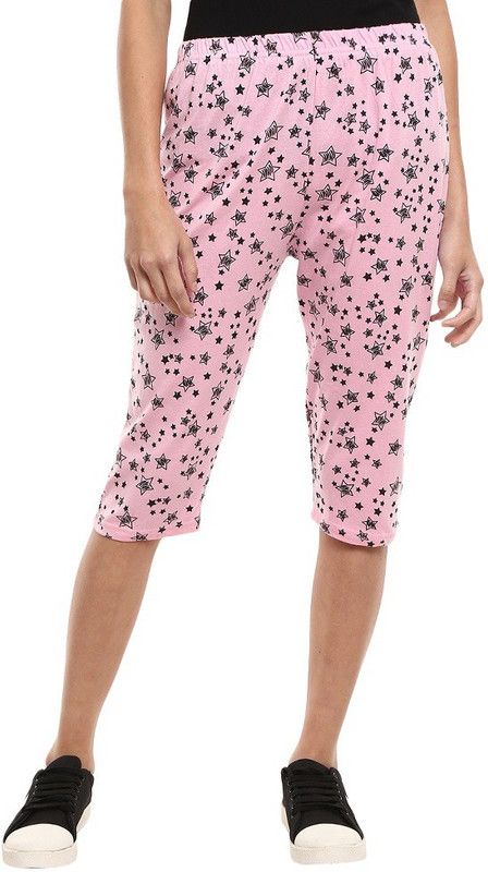 Women Capri Women Pink, Pink Capri