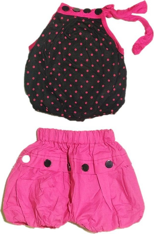 Girls Party(Festive) Top Shorts  (Black)
