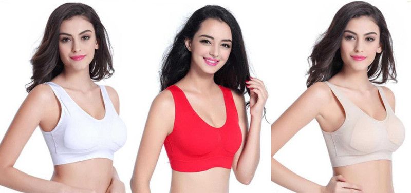 Pack of 3 Women Sports Non Padded Bra  (White, Red, Beige)