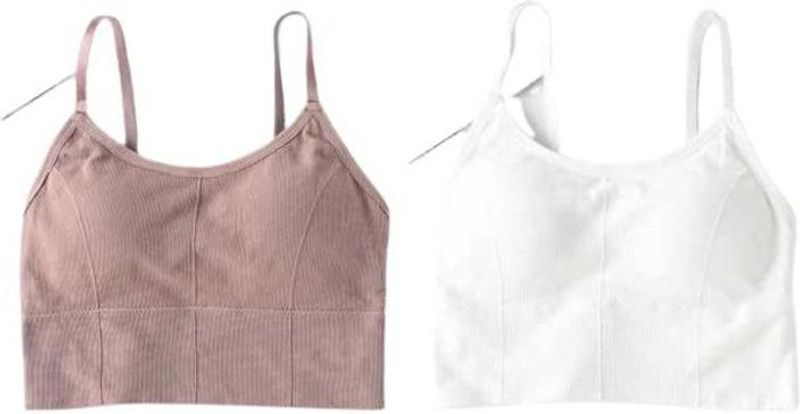 Pack of 2 Women Everyday Heavily Padded Bra  (Beige, White)