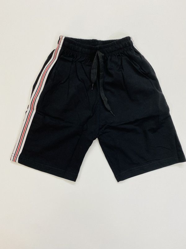 Short For Baby Boys Casual Striped Pure Cotton  (Black, Pack of 1)