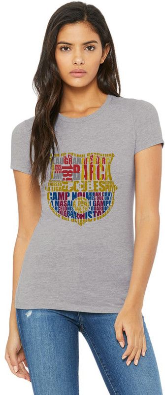 Women Printed Round Neck Pure Cotton Grey T-Shirt