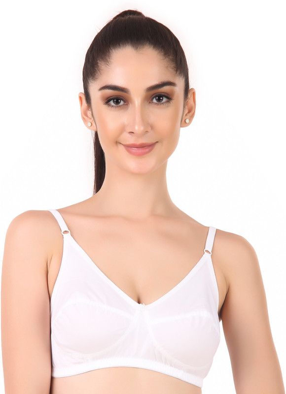 Women Everyday Non Padded Bra  (White)