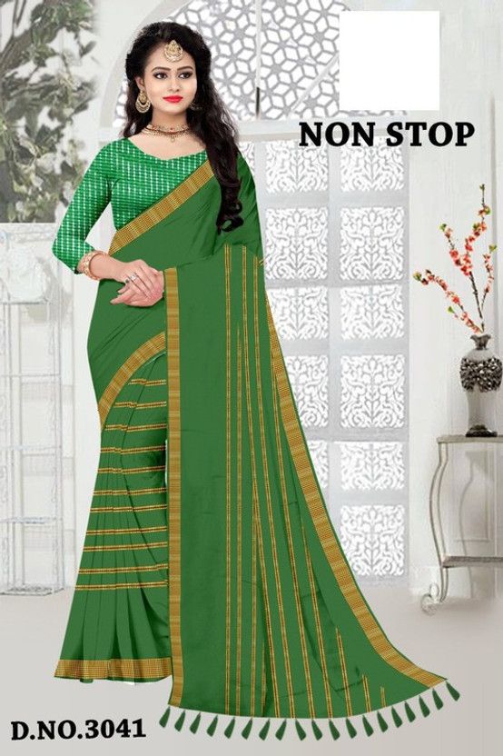 Self Design Bollywood Georgette Saree  (Light Green)