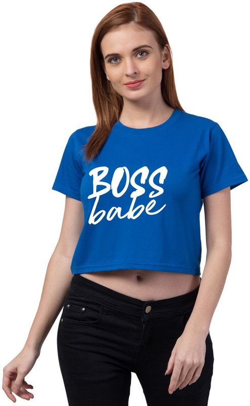 Casual Regular Sleeves Ethnic Motifs Women Blue Top