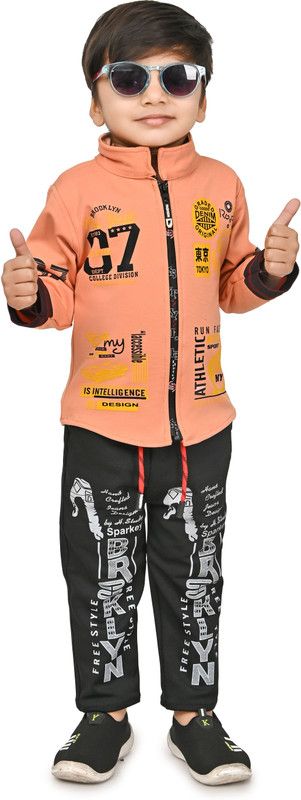 Boys Party(Festive) Dress Waistcoat  (Orange)
