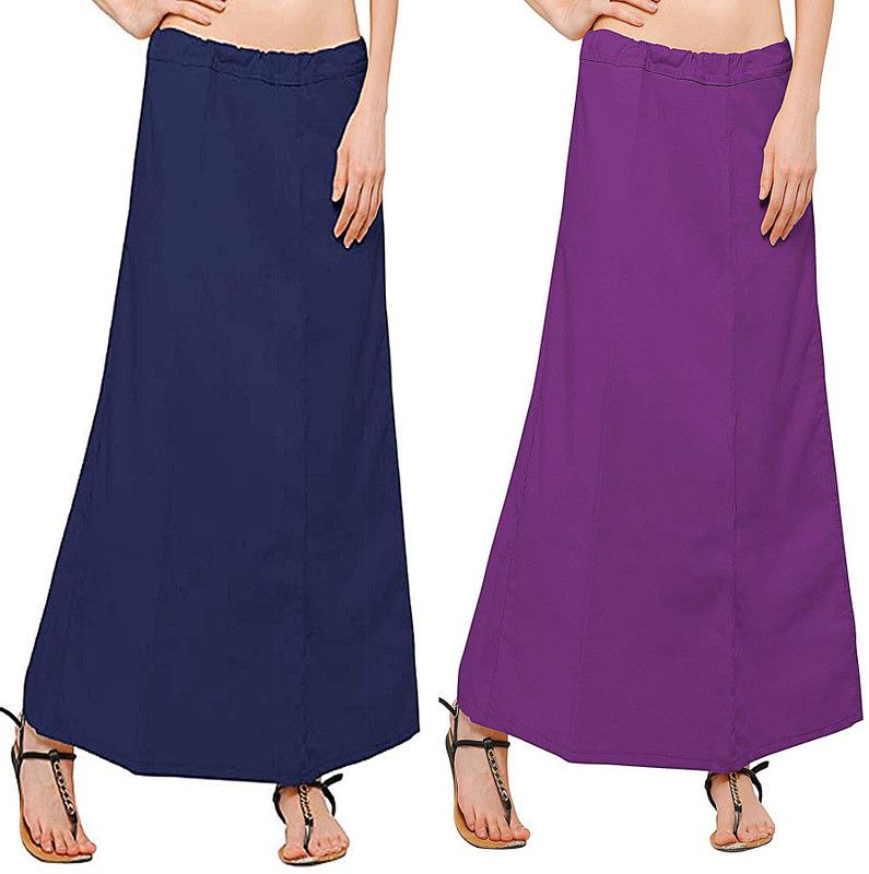 GERMAN BLUE-VIOLET Pure Cotton Petticoat  (Medium)