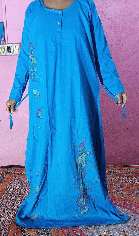 Women Nighty  (Light Blue)