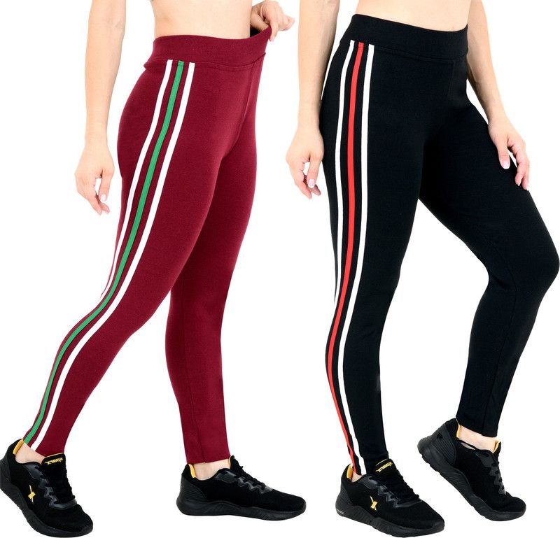 KEOTI Black Jegging  (Striped)