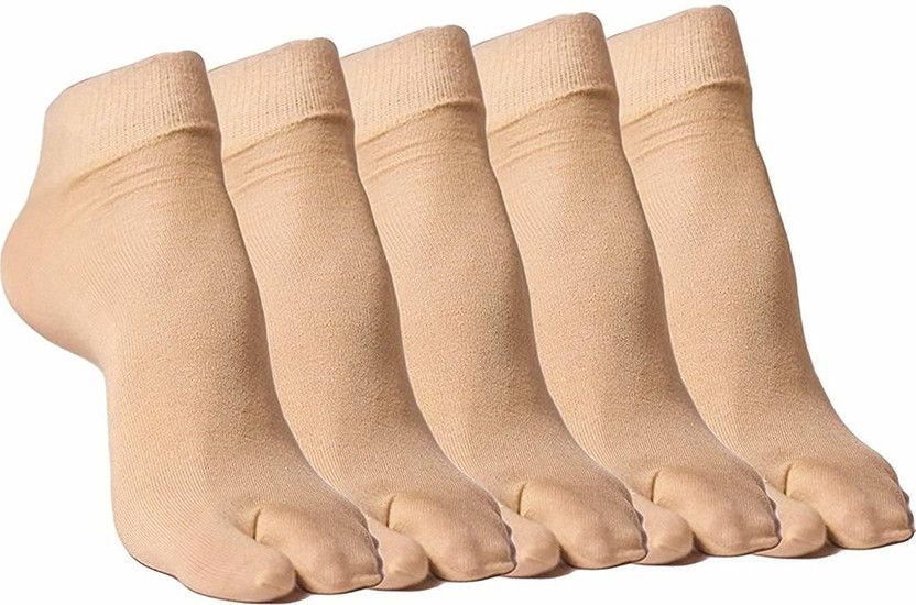 Women Floral Print, Solid Low Cut, Ankle Length, Peds/Footie/No-Show  (Pack of 5)