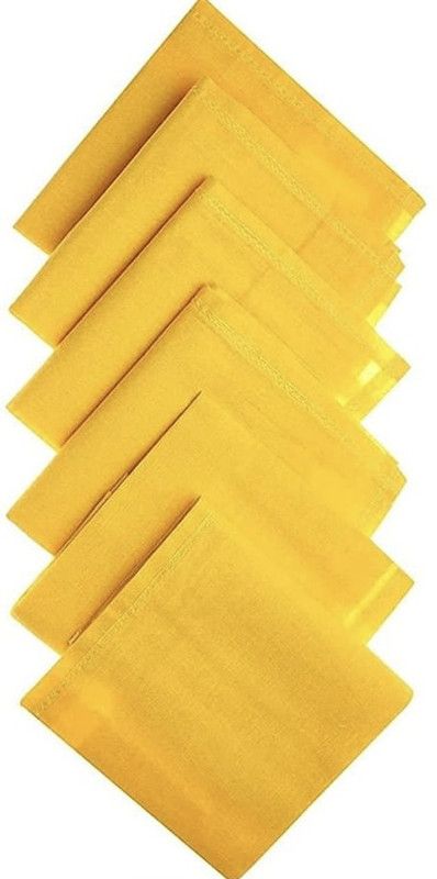 wastvik 100% COTTON MEN HANKY/Handkerchief Yellow XXL [