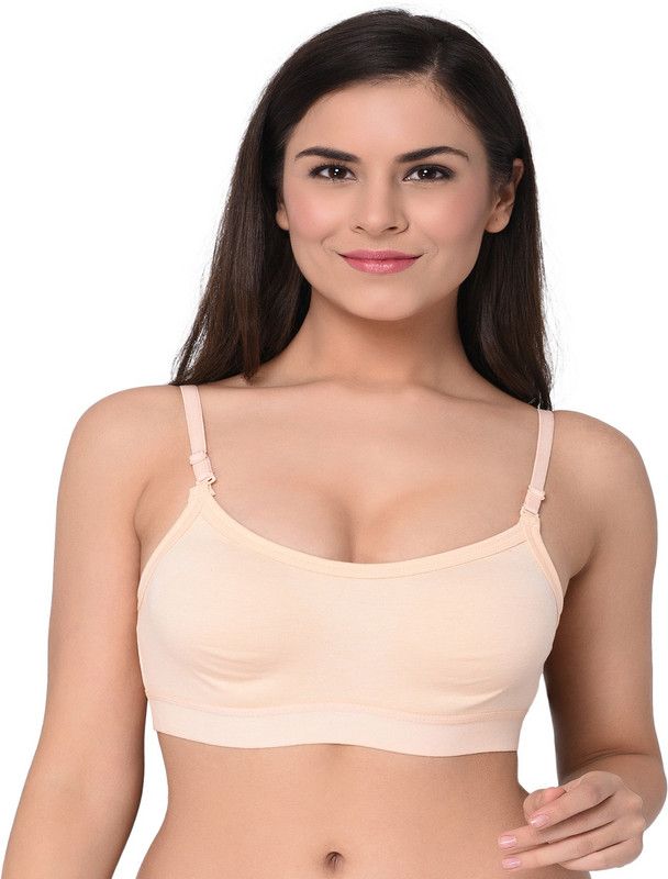 Women Cami Bra Non Padded Bra  (Beige)