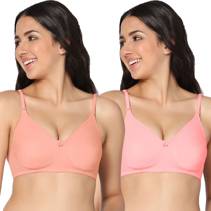 Women T-Shirt Lightly Padded Bra  (Pink, Pink)